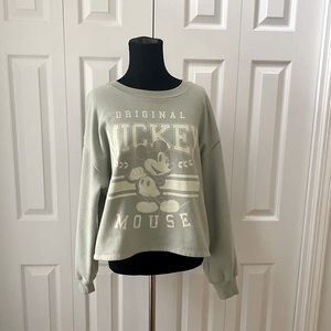 Women’s Cropped Mickey Sweatshirt SZ M